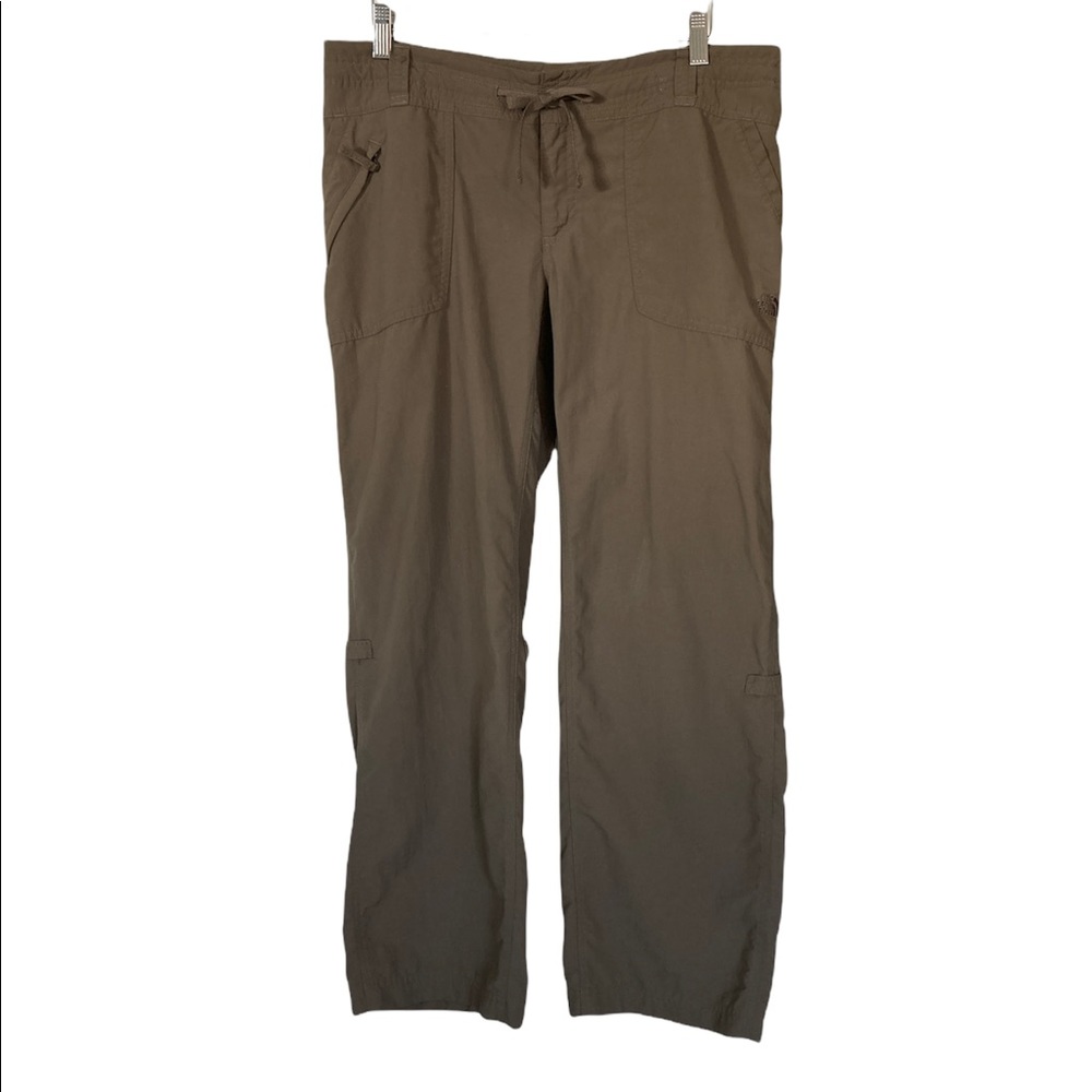 The North Face Hiking Pant Rollup Legs Gorpcore Casual Sporty Size 12 Dark Tan